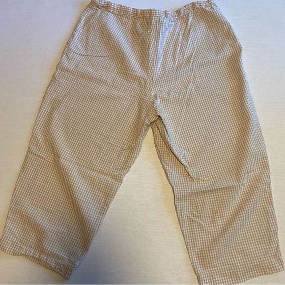 *Last chance!* Vintage Linen Blend Gingham Pants - Picture 9 of 11